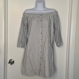 Off the shoulder mini dress